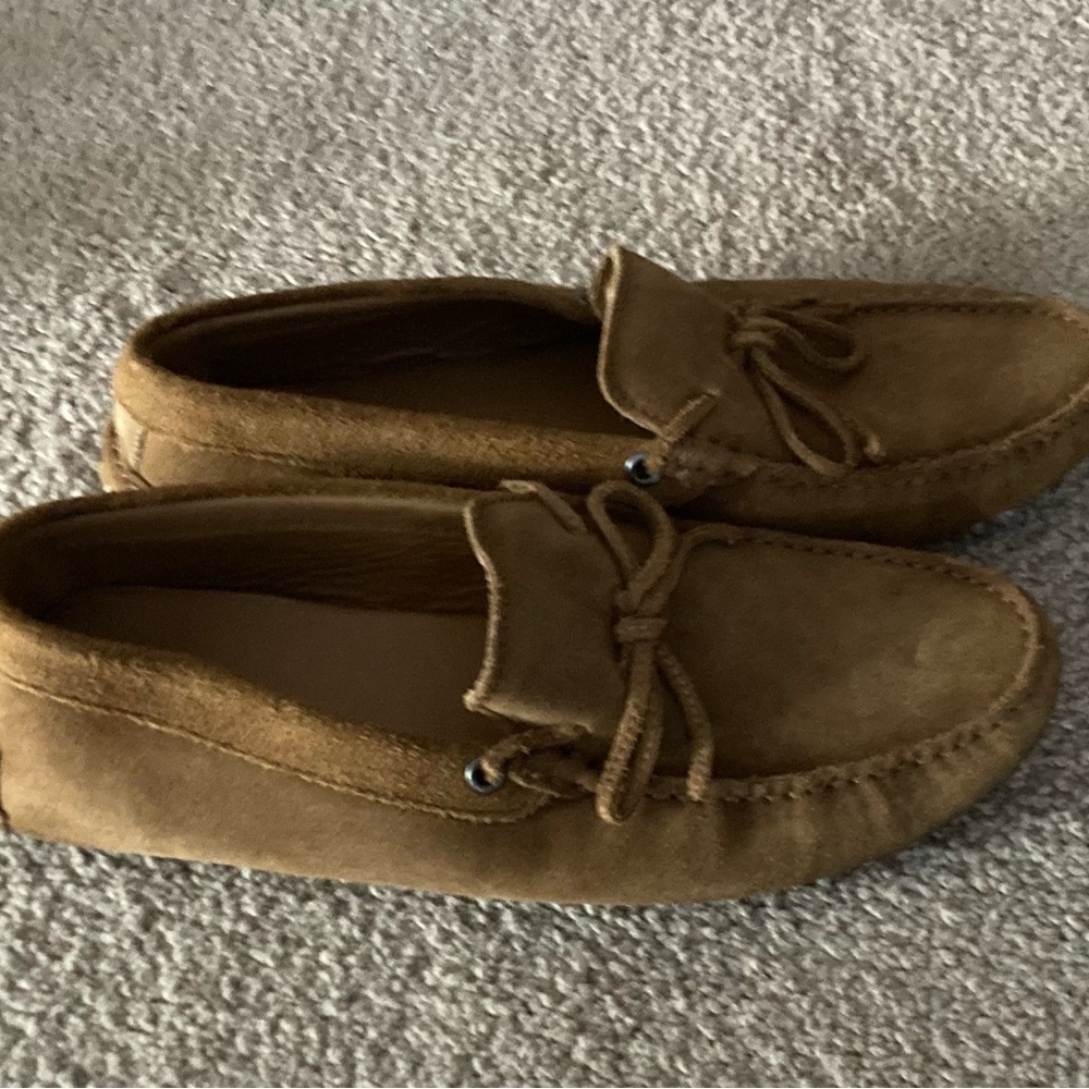 Zara Men's Brown Suede Loafers